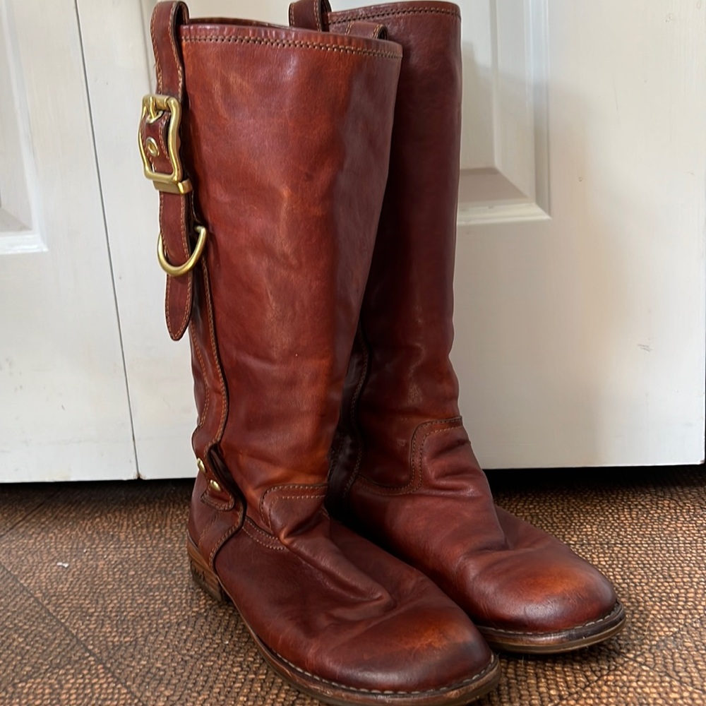 Coach Riding Boot Weslyn Brown Size 8 Gossip Girl